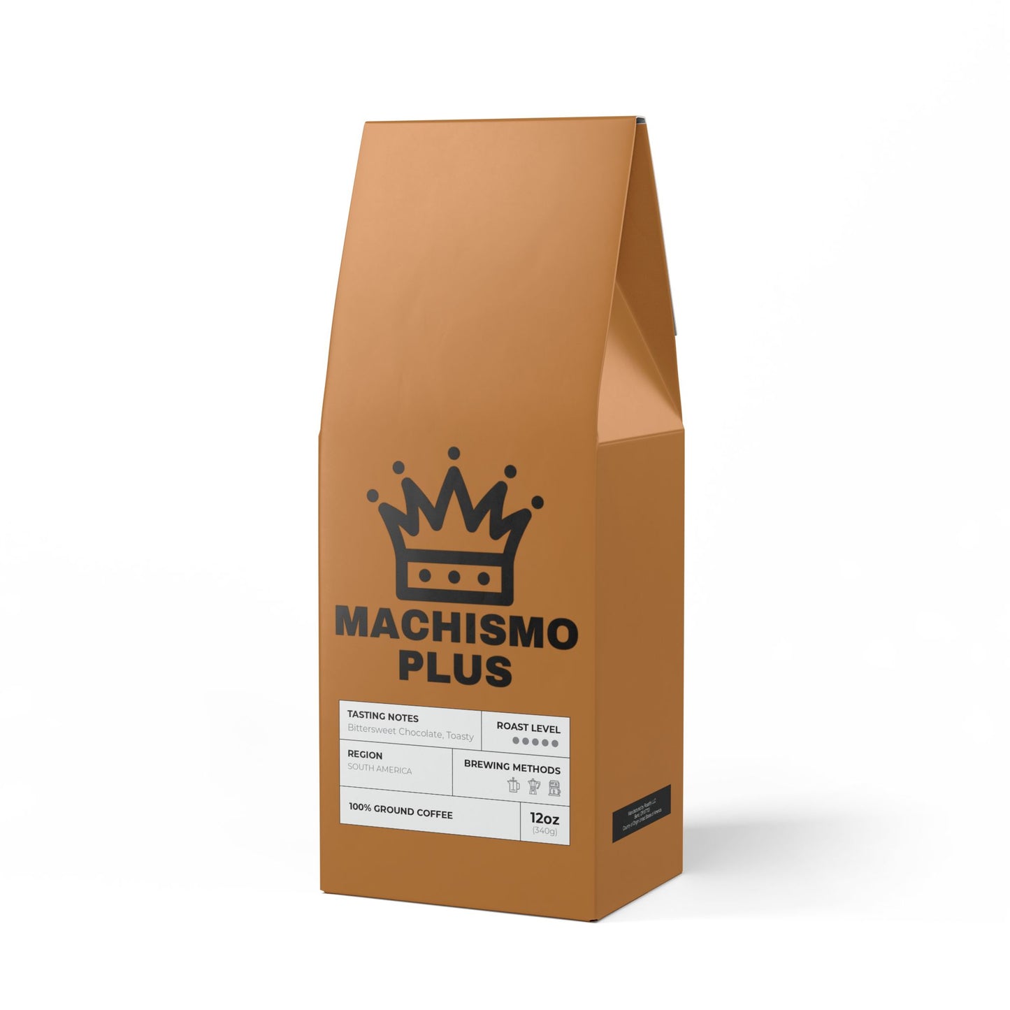 Machismo Plus  Morning Blend (Dark French Roast)  12oz. - ground