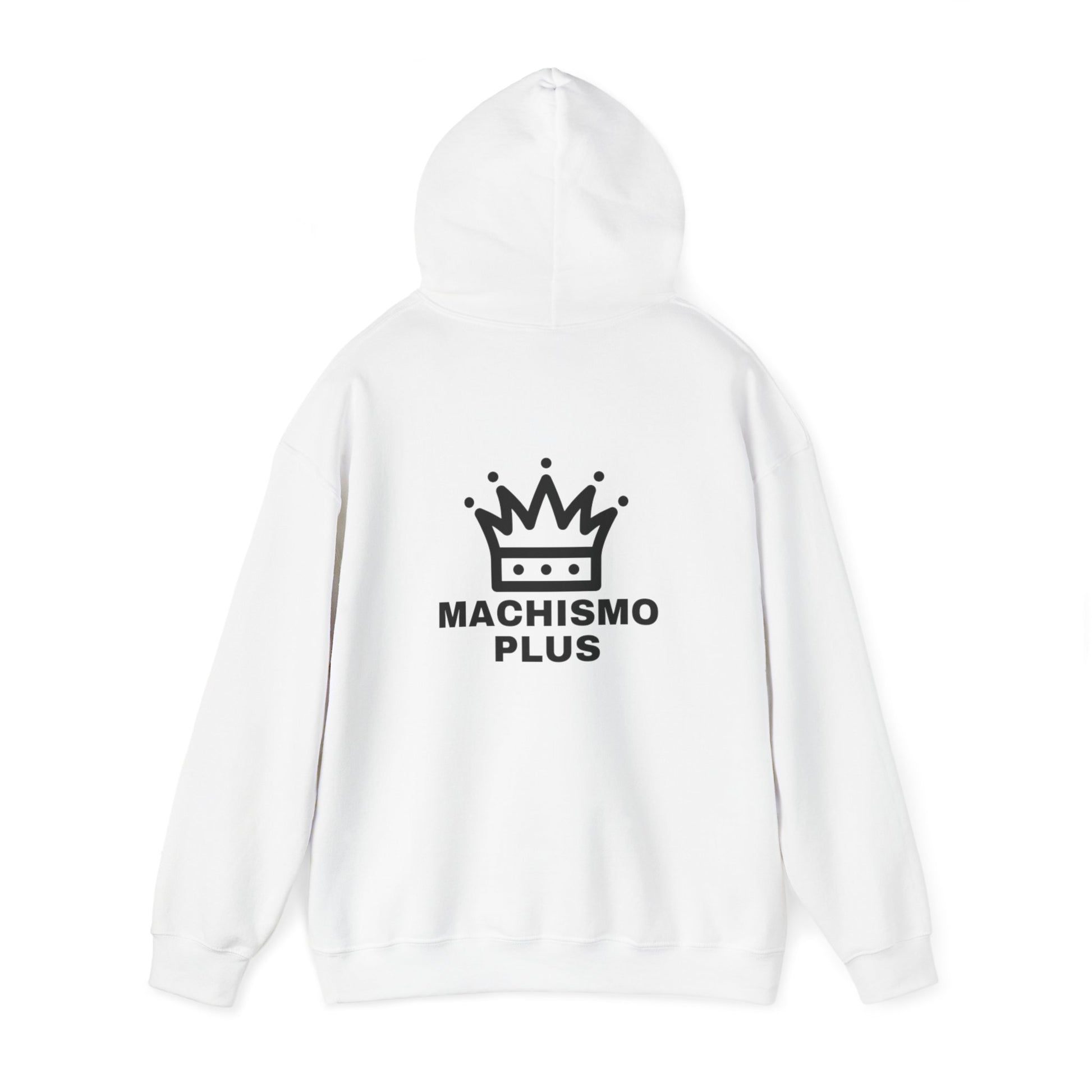 Back of Machismo PLUS Unisex Hooded Sweatshirt - Machismo Plus